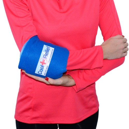 COOL + RELIEF WWW.COOLRELIEF.NET - Medical Grade Reusable Ice Pack - Flexible Gel Pack - Soft Compression Wrap - for Wrist, Elbow, and Ankle Injuries and Pain Relief (2 6" x 12" Gel Ice Packs) - size: 6" x 12" - 2 Pack