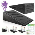 Squat Wedge Block, 960 LBS Weight Capacity, Slant Board for Calf Stretching - color: Black&Purple