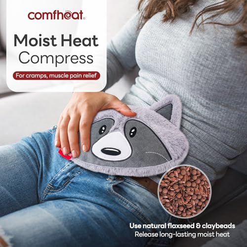 Raccoon Microwave Heating Pad for Pain Relief, Moist Heat Pack - style: Raccoon