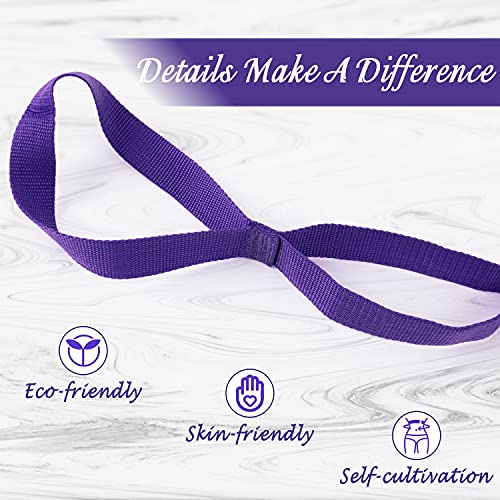 Scotamalone Stretching Yoga Strap Physical Therapy Stretch Bands - color: purple