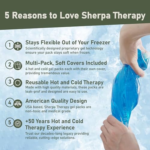 Flexible Hot and Cold Gel Pack, 9.5" x 4.5", 4 Pack - style: HotandCold