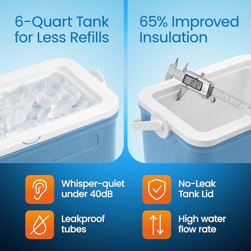 Cold Therapy Machine - Compact Edition: Compression & Cryotherapy for All Body Parts | Portable Ice Therapy System for Post-Surgery Knee Recovery | Up to 6 Hours of Continuous Cold Relief