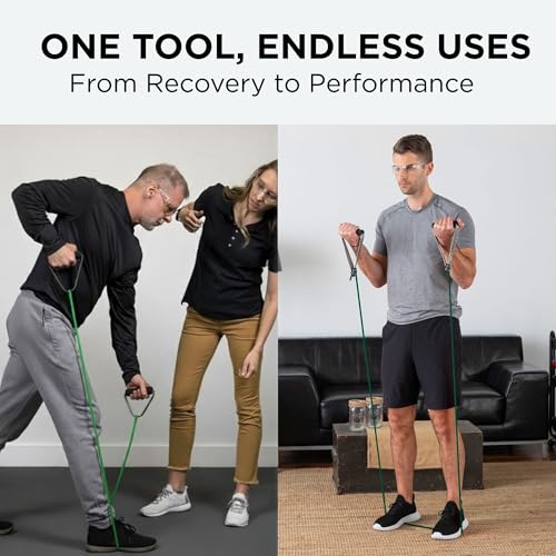THERABAND Resistance Tubing, Exercise Band, Physical Therapy, 25', Green - color: Level 3 / Heavy - Green, size: 25 Foot