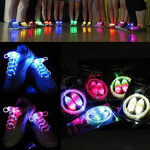 5 Pairs Light Up Shoe Laces Strings LED Shoelaces Casual Sneaker Waterproof