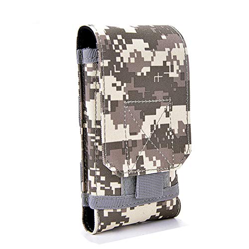Universal Tactical MOLLE Holster Army Mobile Phone Belt Pouch EDC Security Pack Carry Accessory Kit Waist Bag Case Compatible iPhone 13 Pro X XS Max XR 7 8 6/6s Plus for Samsung Galaxy S10 S9 S8 Plus - color: #B (Big)