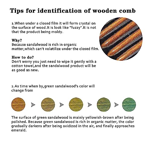 OULIGET Massage Wooden Comb,Wide Tooth Hair Comb, Scraping Scalp Massage - style: Wooden Comb
