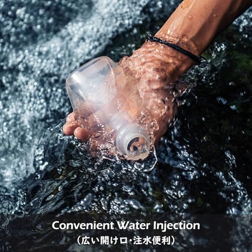 TRIWONDER Running Water Bottle Handheld Plastic Flask Hydration Vest Packs Waist Belt Replacement for Runners Marathon Cycling Hiking - color: 01 Water Bottles - 250ml/8.5oz - 2 Packs