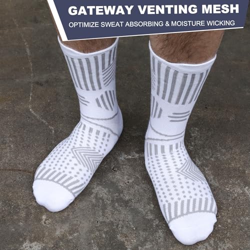 Jspupifip 4 Pairs Running Compression Socks for Men Women