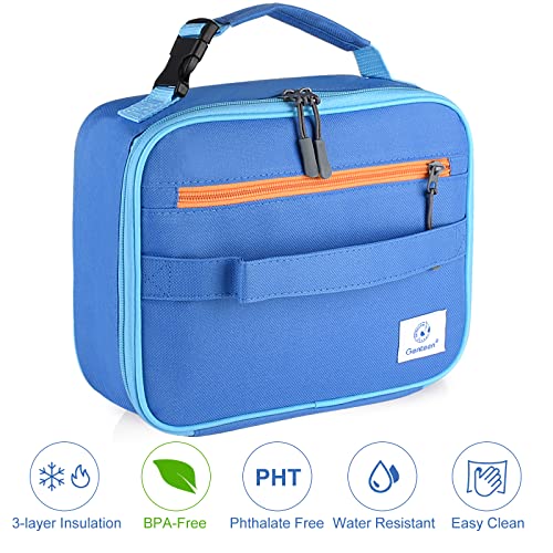 Genteen Kids Insulated Lunch Box for Boys Girls,Back to School,Office - color: 1pk Blue