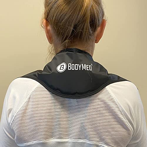 BodyMed Reusable Gel Ice Pack Cold Compress (2-Pack) for Neck - Professional Grade Cold Therapy for Injuries, Aches, Swelling, Bruises, Sprains - 21 in. x 6 in. (Neck Contour) - size: 21 in × 6 in (Neck Contour) (Pack of 2)
