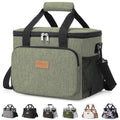 Lifewit Insulated Lunch Box for Men, Lunch Bag Cooler Women, 12-Can 9L - color: Dark Green, size: Medium(9L)