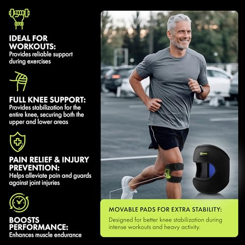 GARNO Knee Brace for Women & Men, Patellar Tendon Support Strap (S/M) - size: Small/Medium