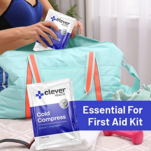 Instant Cold Pack | Disposable Ice Packs - Cold Therapy - for Injuries, Swelling, Inflammation, Muscle Strains, Sprains, Perfect for First aid Kit, Outdoor Activities, Athletes. 5x7 Inches, 6 Pack.