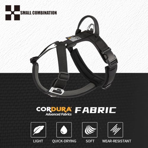 No-Pull Dog Harness Reflective Breathable Adjustable Vest - color: Black, size: XL