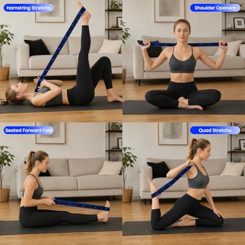 Resistance Band for Exercise, Physical Therapy, Rehab&Flexibility, Stretch Band for Yoga/Pilates/Dance/Gymnastics, Number Loop Elastic Strap for Body Shaping Home Gym