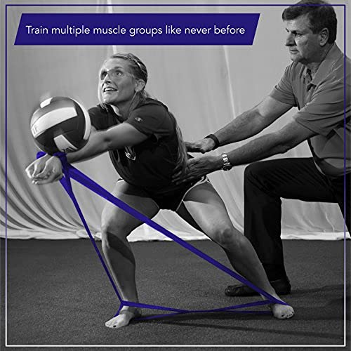 THERABAND CLX Resistance Band with Loops, 5-Foot Band - color: Level 4 / Extra Heavy - Blue