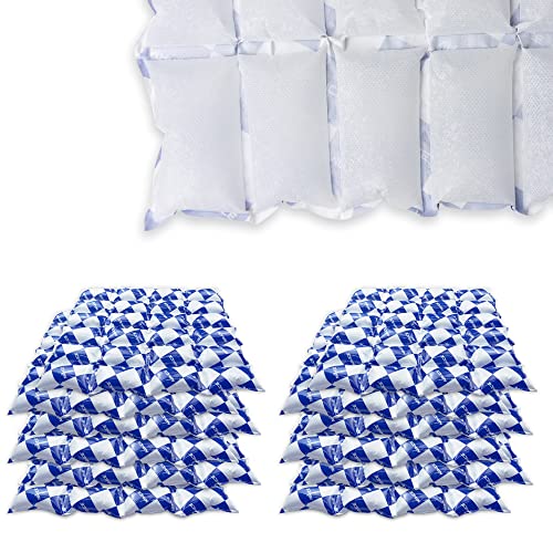 Reusable Dry Ice Packs for Shipping & Storage - Long Lasting Cold Packs for Lunch Box & Coolers - Ideal for Frozen Food & Drinks - style: 13"x14" 12 pcs(24 cells)
