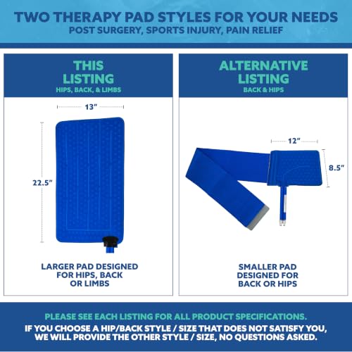 Polar Active Ice 3.0 | 9 QT Cold Therapy Ice Machine | Programmable Timer | Extended Coverage Hip Pad | Cryotherapy Pain Relief System | Ace Bandage Style Compression - style: Hip Pad