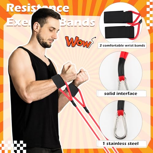 Zomiboo Baseball Bands Sports Resistance Exercise Bands - color: Red, style: 30 Lbs