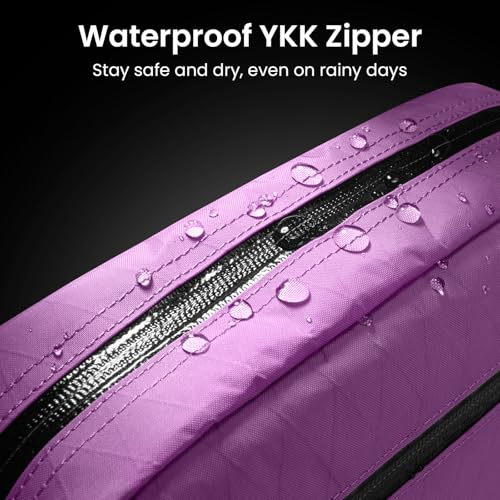 tomtoc 1.5L X-Pac Sling Bag with RFID Blocking Crossbody Pack for Men Women - color: X-Pac Purple, size: 1.5L