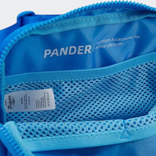 Pander Nylon Fanny Pack for Women, Two-Way Zipper Crossbody Bag - color: Capri Blue