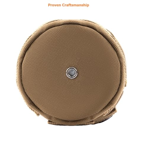 MOLLE Water Bottle Holder Tactical Nylon Bottle Pouches Hydration Carrier for Belt/Backpack/Vest/Bike Sports Outdoor Hiking Camping Hunting Fishing - color: Coyote Brown
