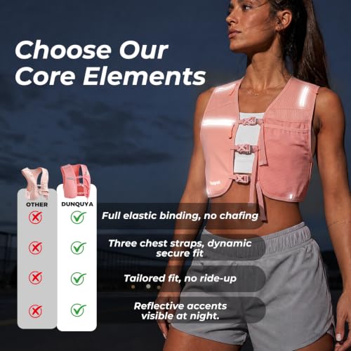 Running Vest for Women & Men with 500ML Soft Flask | Hydration Vest - color: Pink, size: XS/S (1 Soft Flask)