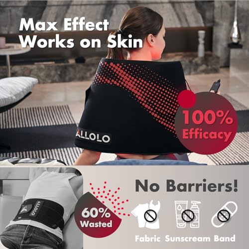 ALLOLO Red Light Therapy for Body, 3 in 1 LEDs Red Light Therapy Belt - size: 32.7"*15.7"
