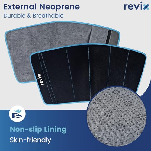 REVIX XL Shin Ice Pack Reusable Gel Cold Pack for Calf, Leg Ice Pack Wrap - size: Black-XL Size-1 Pack