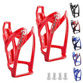 Suruid Bike Water Bottle Cage, Universal Bike Water Drink Holder, Durable Ultralight Plastic Water Bottle Holder for Bicycle, Cycling Bottle Cages for MTB, Road Bike, Mountain Bikes, 2 Pack - Red - color: Red