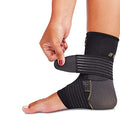 CopperJoint Adjustable Ankle Brace, Strap Support for Running and Sports - size: Large