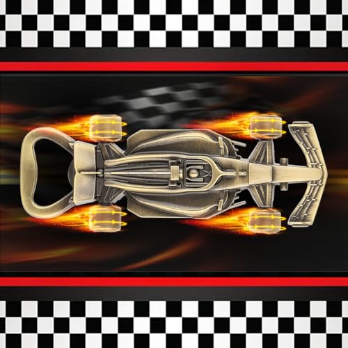 LKKCHER Race Car Bottle Opener with Spinning Wheels – Bronze Racing Gifts for Men, Dad, Brother, Grandpa with Gift Bag – Perfect for Birthday, Father’s Day, Christmas, Pub Nights, Garage Parties - color: Bronze Race Car