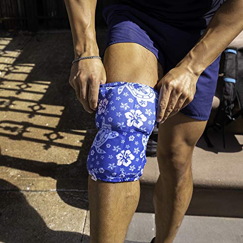 HurtSkurt® Premium Ice Therapy Sleeve – Turtle Bay Medium – Stretch-Fit Wearable Cold Compression Wrap for Knee, Leg, Elbow & Ankle Recovery, Durable, Machine Washable, Stays Cold Longer - color: Turtle Bay, size: Medium