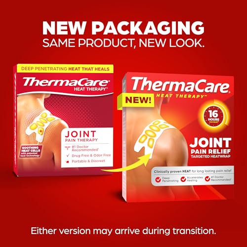 ThermaCare Portable Heating Pads, 12 Count (3 Packs of 4) - size: 4 Count (Pack of 3)