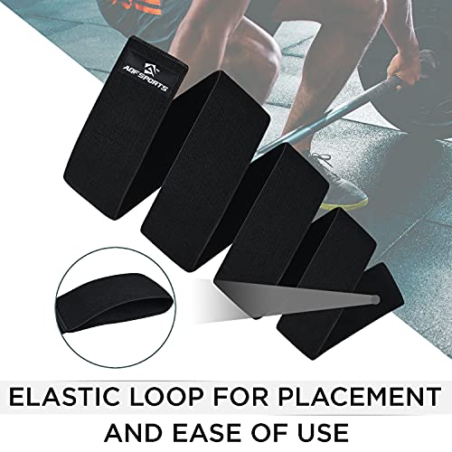 AQF Knee Wraps for Weightlifting Bandage - 78" IPL & USPA Approved (Pair) - color: Black