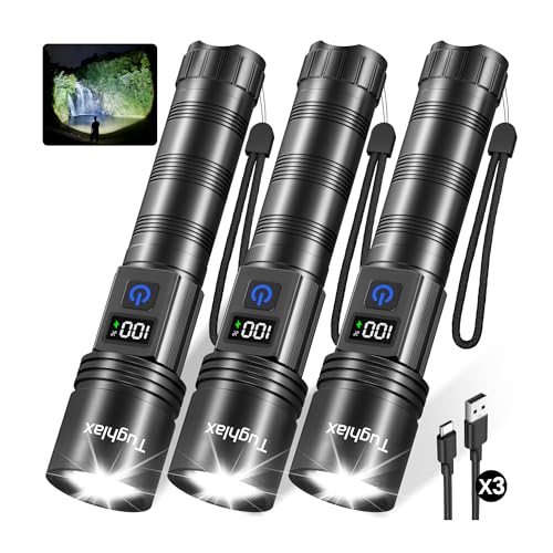 Rechargeable Flashlights Super Bright LED Flash Light 3 Pack - size: 3 Pack