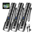 Rechargeable Flashlights Super Bright LED Flash Light 3 Pack - size: 3 Pack