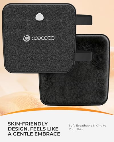 CooCoCo Hip Heating Pad, Heated Hip Brace for Hip and Sciatica Pain Relief - color: 19"*16" Black
