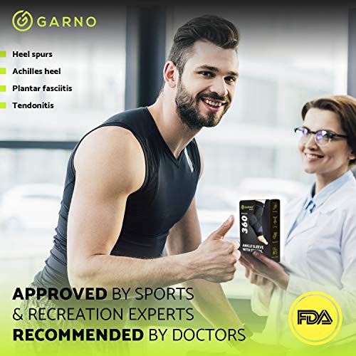 GARNO Ankle Brace for Men & Women, Plantar Fasciitis Relief & Achilles