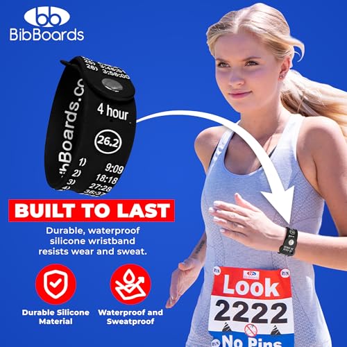 BibBoards Marathon Pace Band - color: Half Marathon 1:30