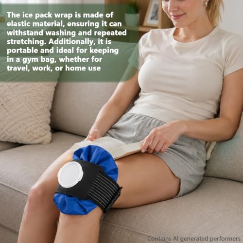 4PCS Adjustable Ice Pack Straps for Cold Therapy