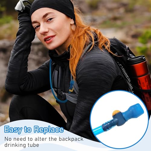 AXEN Bite Valve ON-Off Switch Tube Nozzle Replacement for Hydration Water Bladder - style: Straight of 2