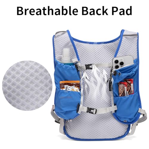 Carey Sten Lightweight Hydration Backpack Running Vest with 1.5L Water Bag - color: Blue