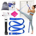 Leg Stretcher Strap with Door Anchor and Resistance Band, Splits Trainer - color: Deep Blue