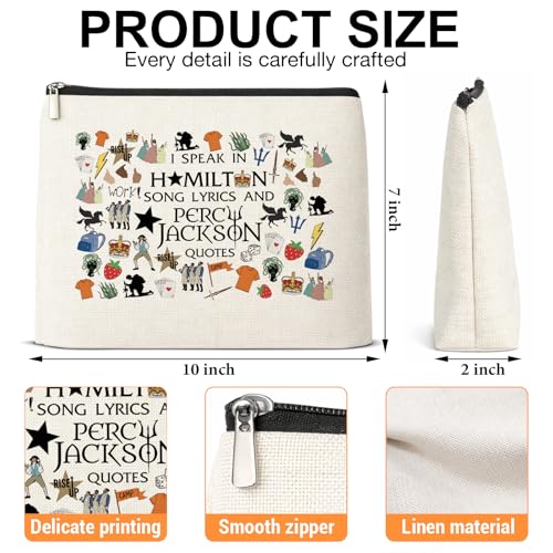 Pjo Merch Makeup Bag, Musical Merchandise Percy Movie Gifts for Fans - color: PJO