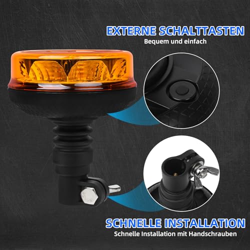 1Pcs Led Beacon Light Amber Strobe Lights - color: Beacon Light - A
