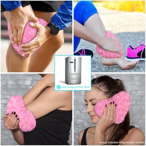 Atsuwell Microwave Heating Pad for Cramps & Muscle Relief, Pink - color: Pink