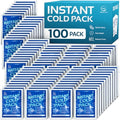 100 Pack Instant Ice Packs for Injuries, Disposable First Aid Cold Packs - size: 100 Pack (6" x 4.5")