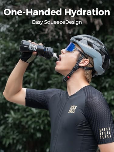 ROCKBROS Bike Water Bottle 20oz - color: Heart-shaped Brown