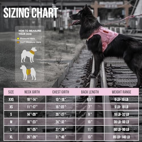 OneTigris Tactical Dog Harness No-Pull Service Vest for Small Dogs - color: Pink, size: XX-Small